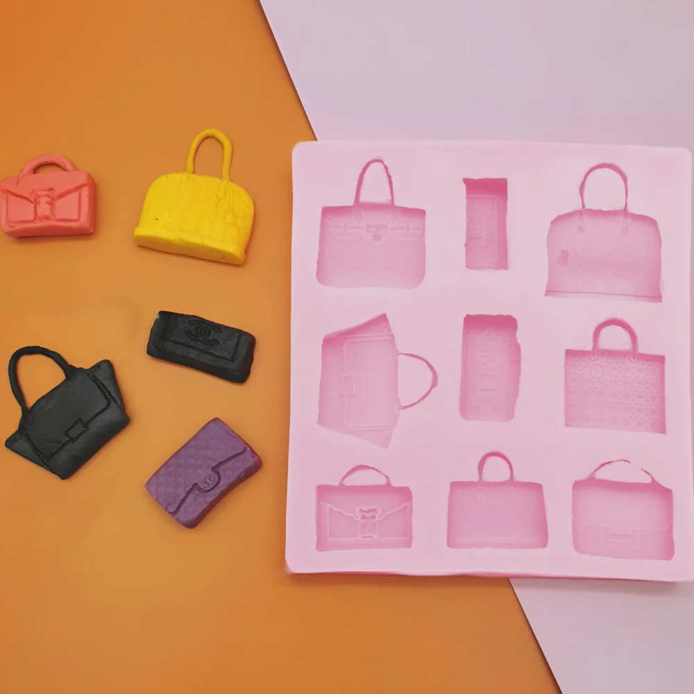 Molde de Silicona Bolsos y Carteras X 9 Cavidades - Image 2