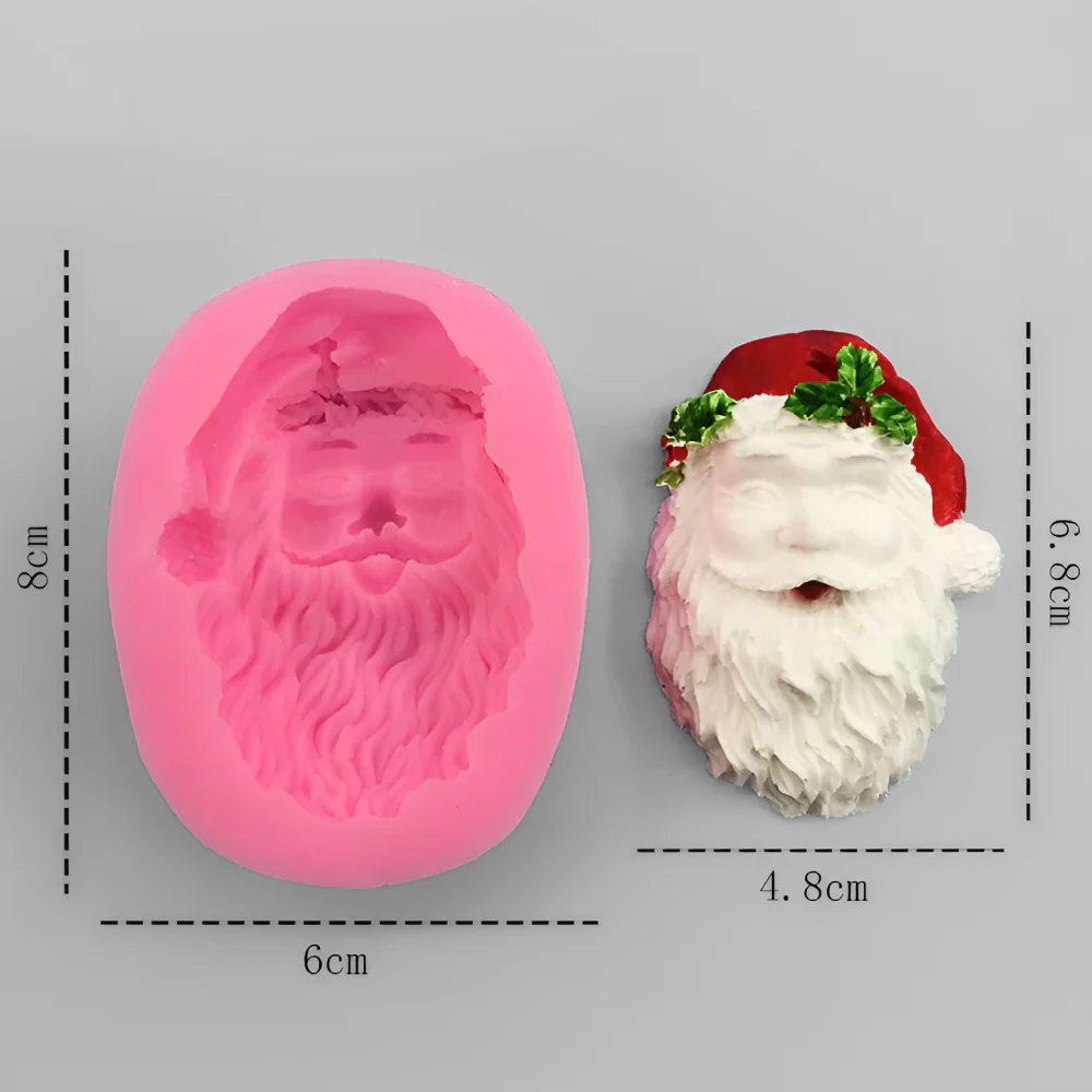 Molde de Silicona Cara Papá Noel - Image 3