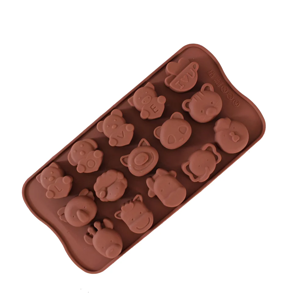 Molde de Silicona Choco Animales Love U 15 Cavidades - Image 2