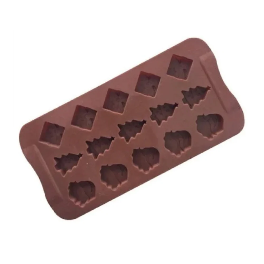 Molde de Silicona Choco Navidad Surtido X 15 Cavidades - Image 2