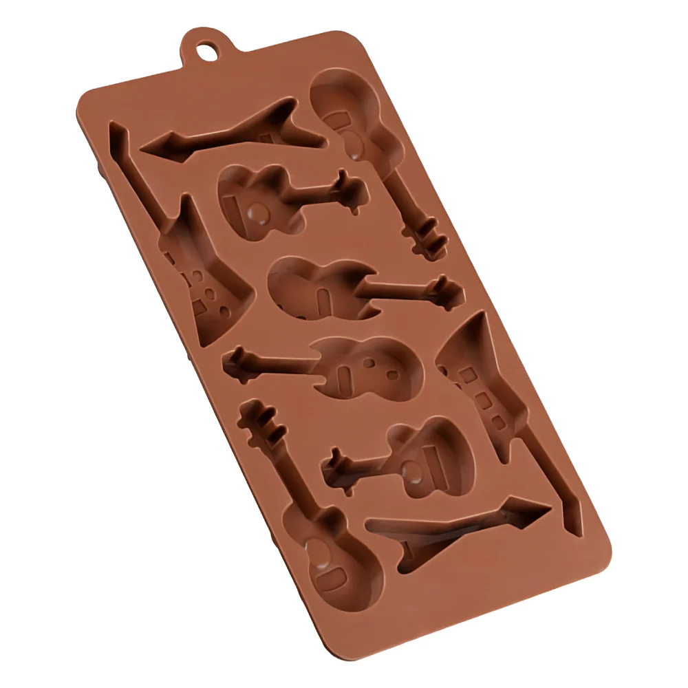 Molde de Silicona Chocolate Guitarras X 10 Cavidades - Image 3