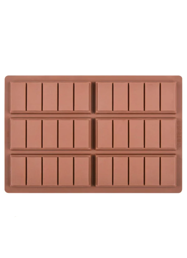 Molde de Silicona Chocolatina Rectángulos X 6 Cavidades