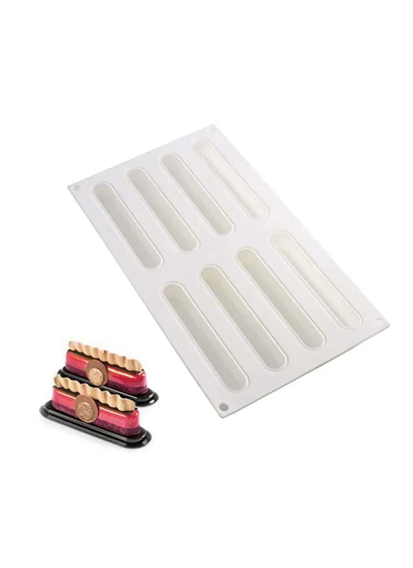 Molde de Silicona Eclair Liso X 8 Cavidades - Image 2