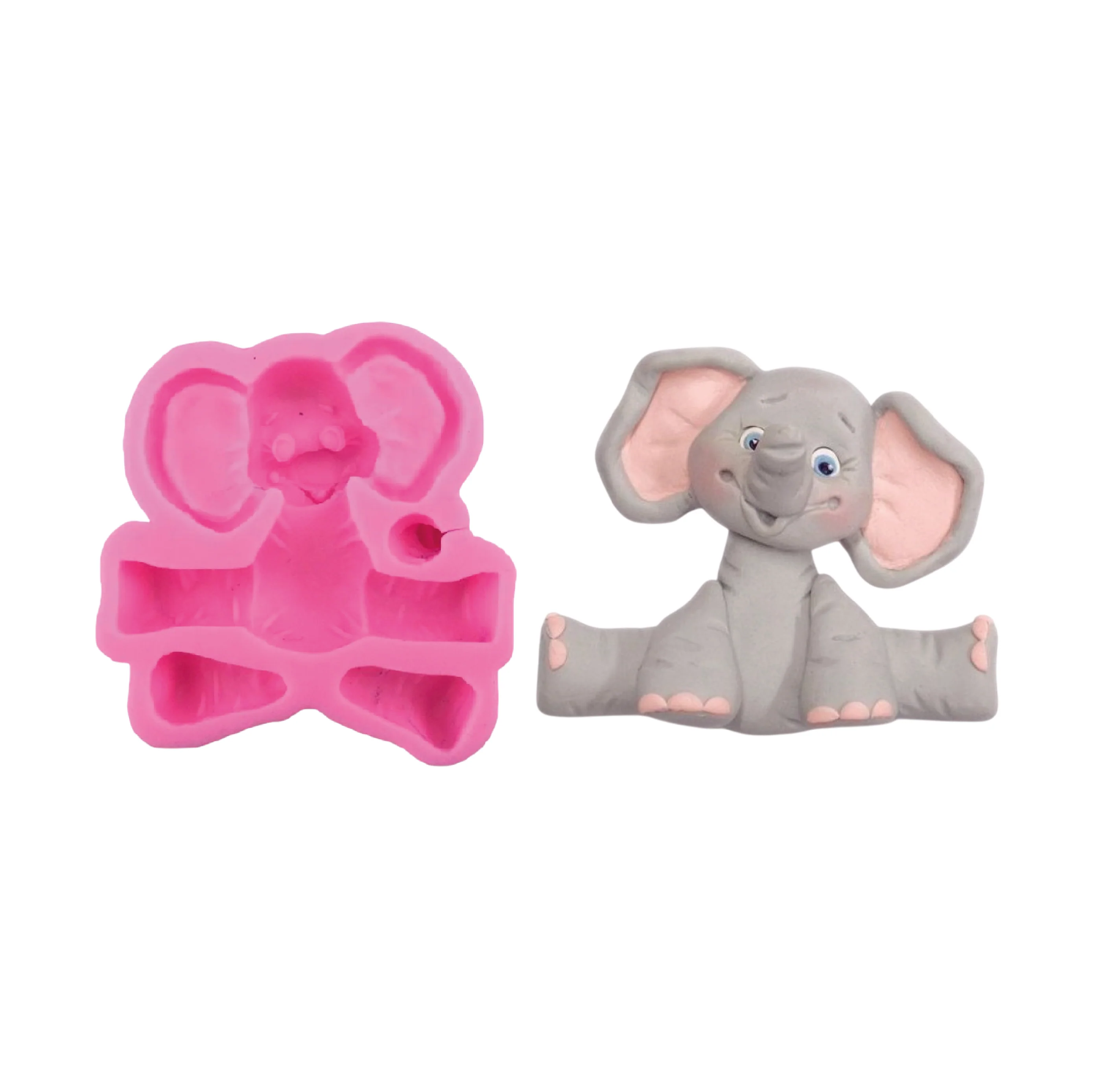 Molde de Silicona Elefante 3D