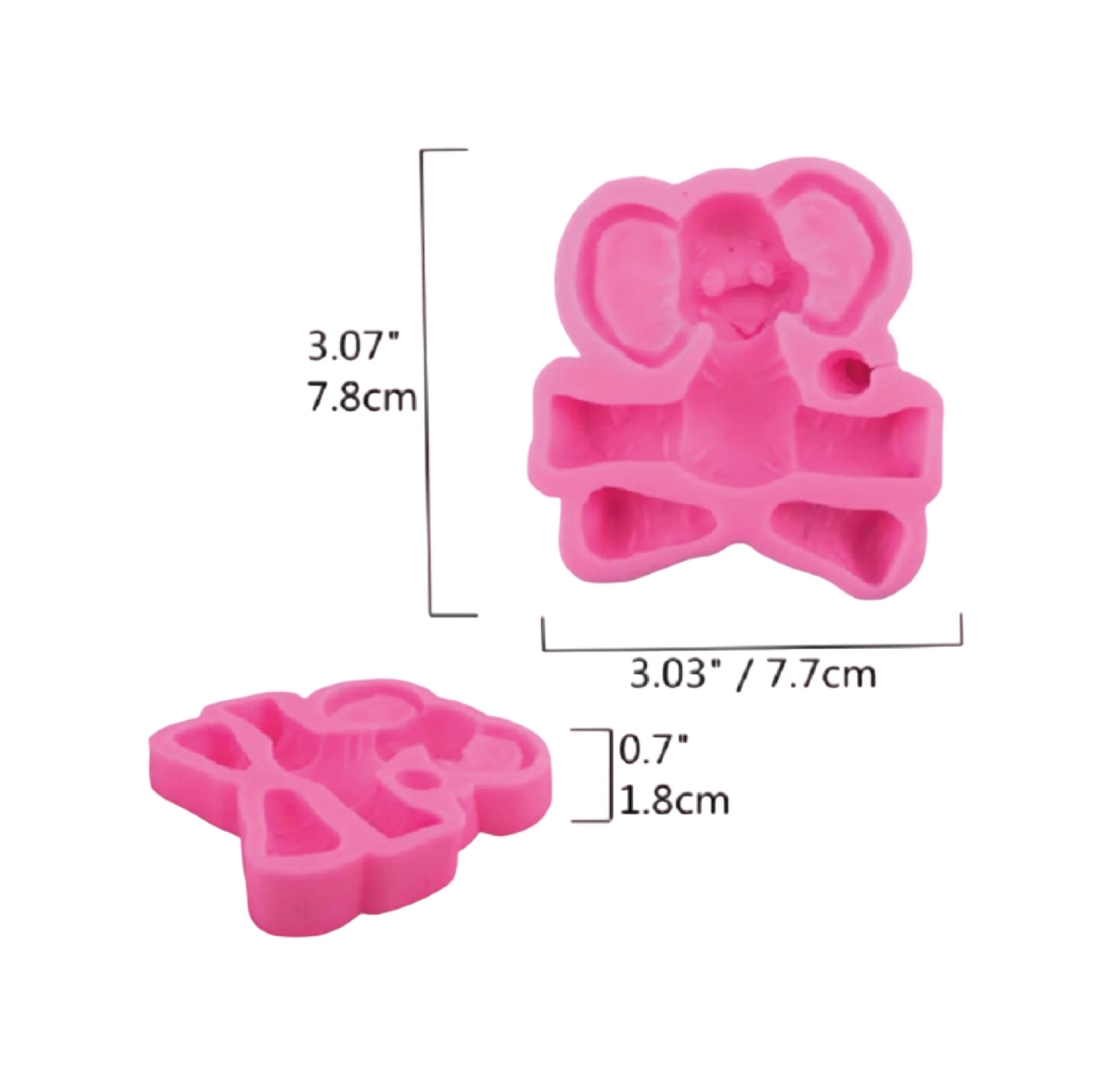 Molde de Silicona Elefante 3D - Image 2