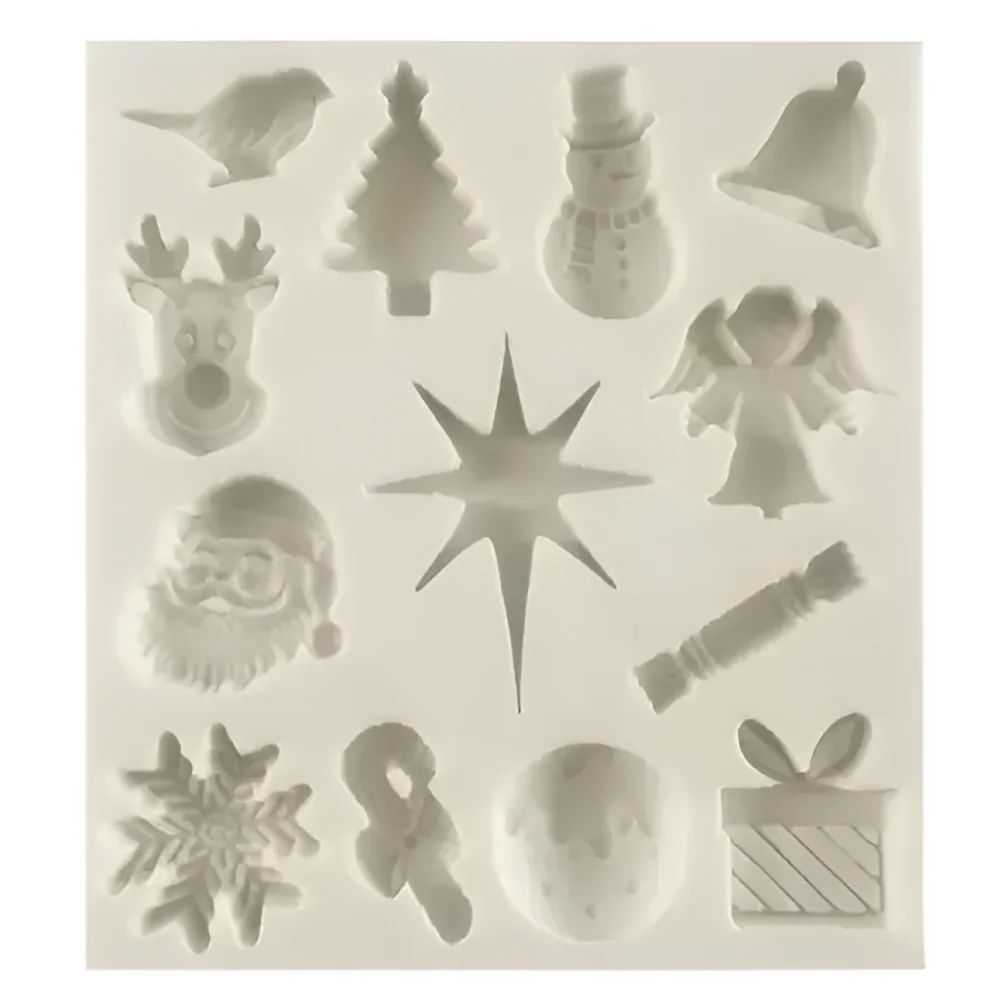 Molde de Silicona Figuras de Navidad Varias X 13 Cavidades - Image 2