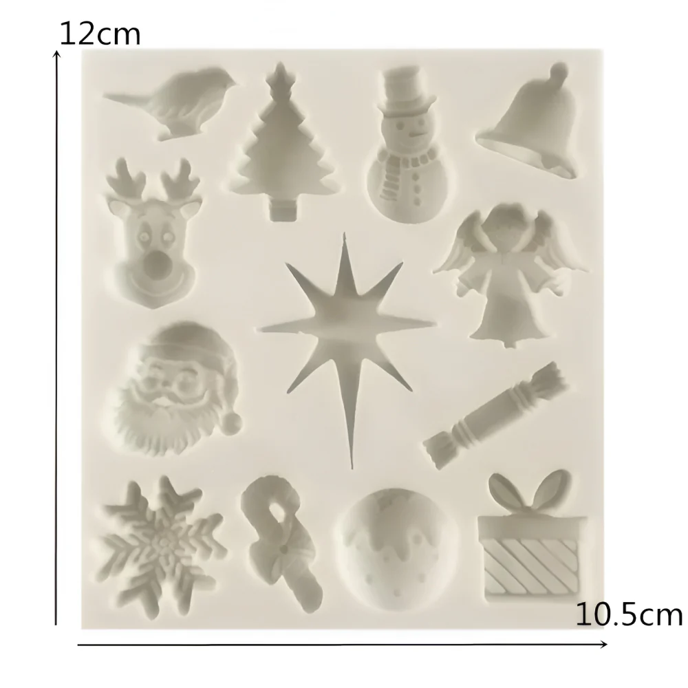 Molde de Silicona Figuras de Navidad Varias X 13 Cavidades - Image 3