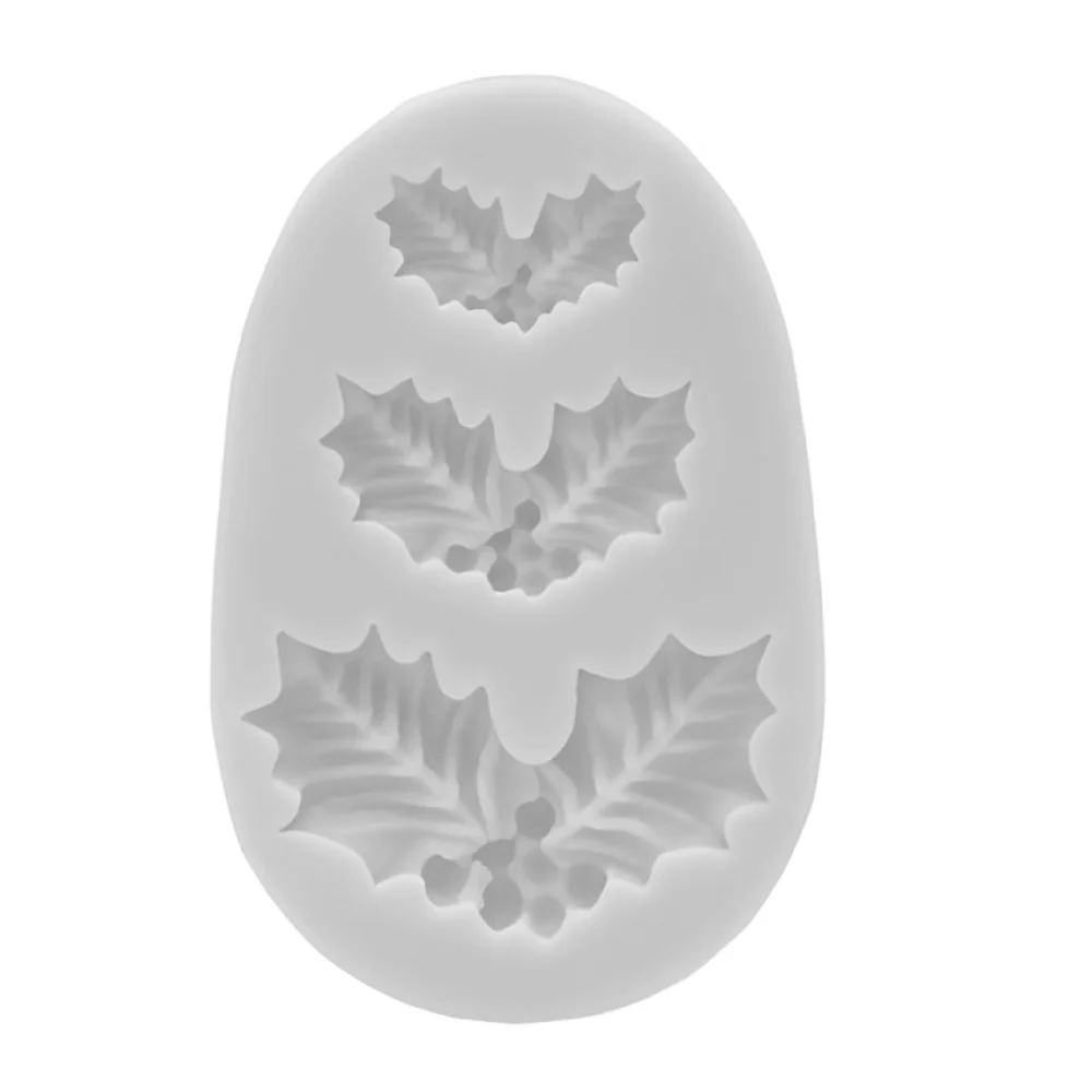 Molde de Silicona Hoja Navideña X 3 cavidades - Image 2