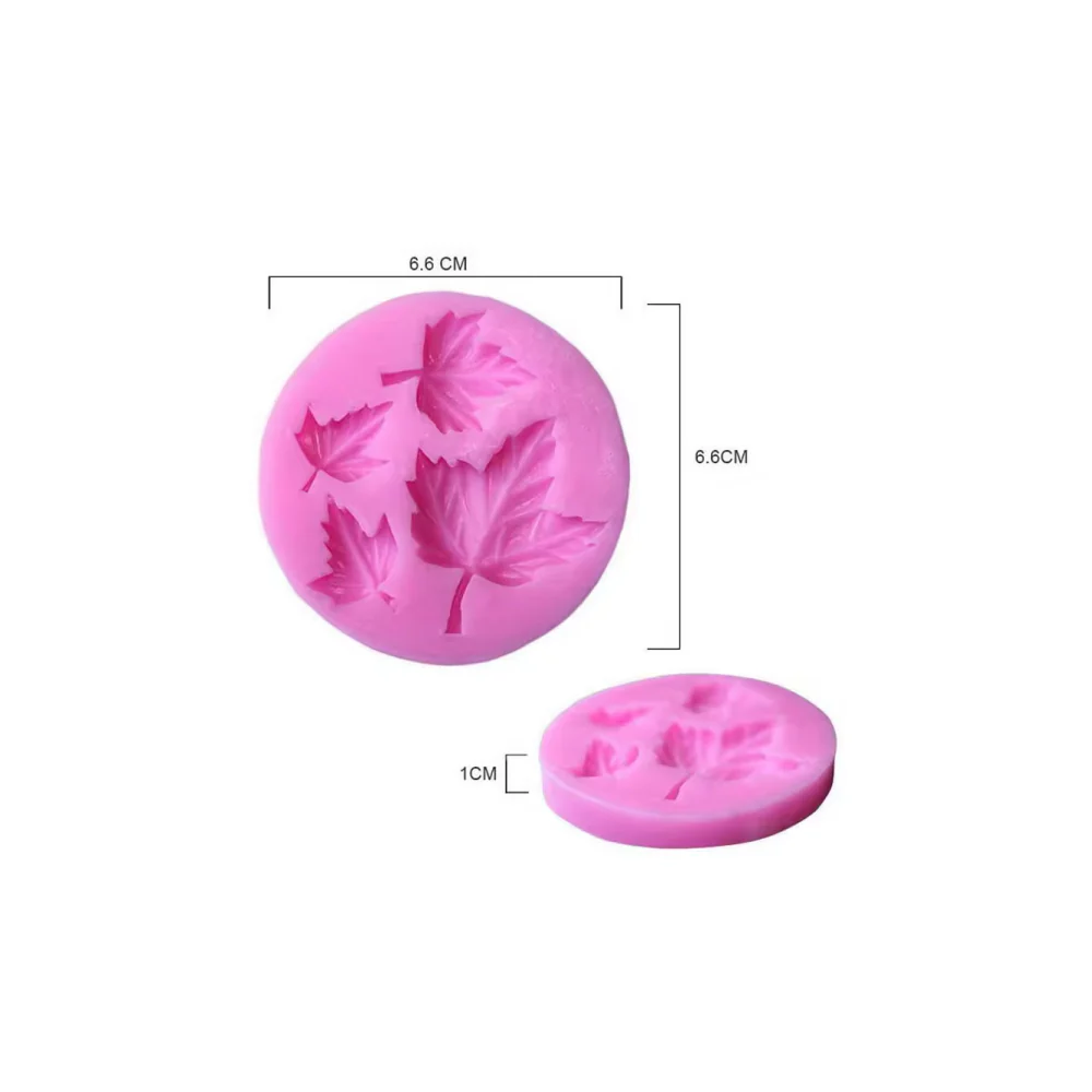 Molde de Silicona Hoja Otoño X 4 Cavidades - Image 2