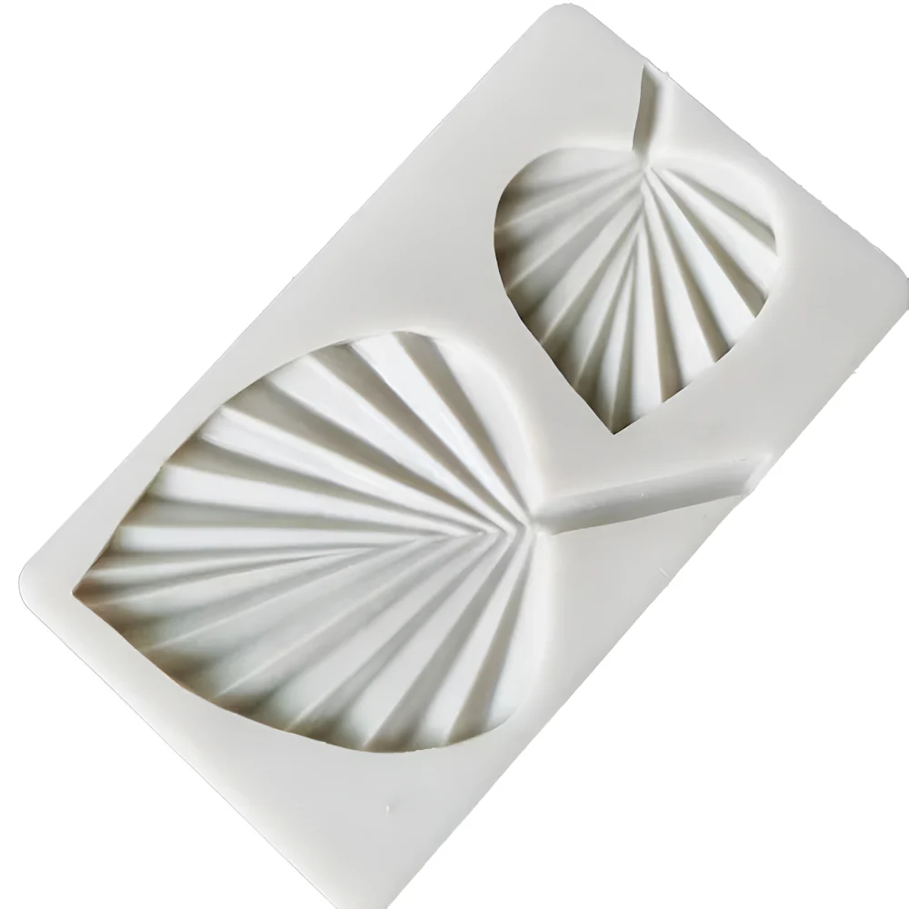 Molde de Silicona Hojas Abanico Boho 2 Cavidades - Image 2