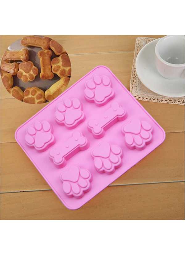 Molde de Silicona Huellas/ Perro/ Hueso X 8 Cavidades - Image 2