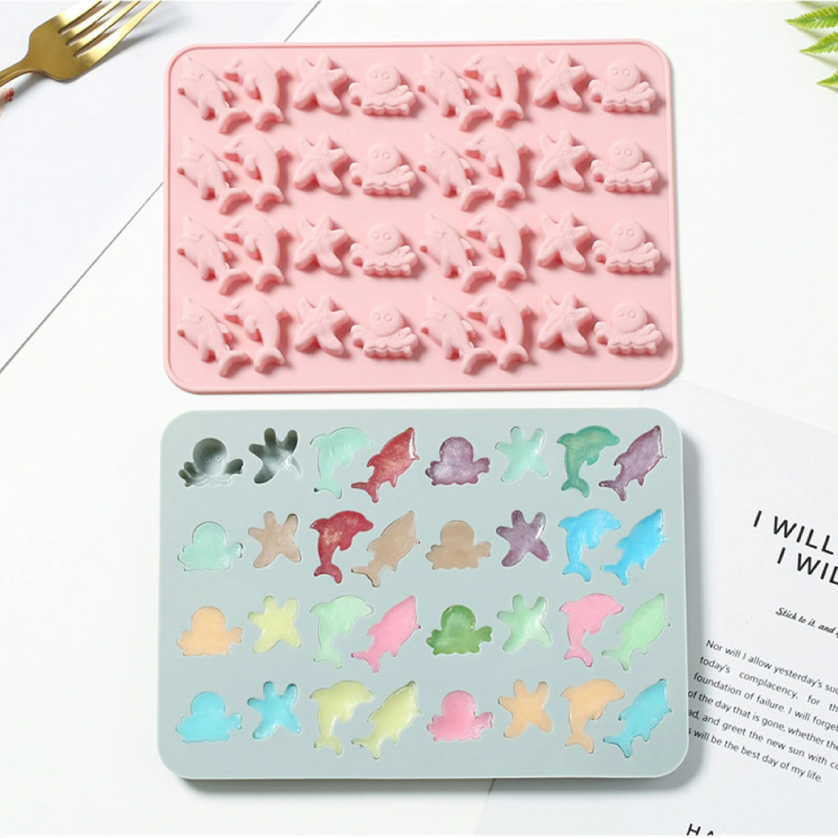 Molde de Silicona Mini Animales Mar X 32 Cavidades - Image 2