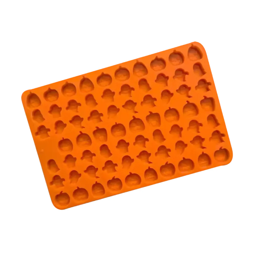 Molde Silicona Mini Fantasmas y Calabazas 69 Cavidades - Image 2