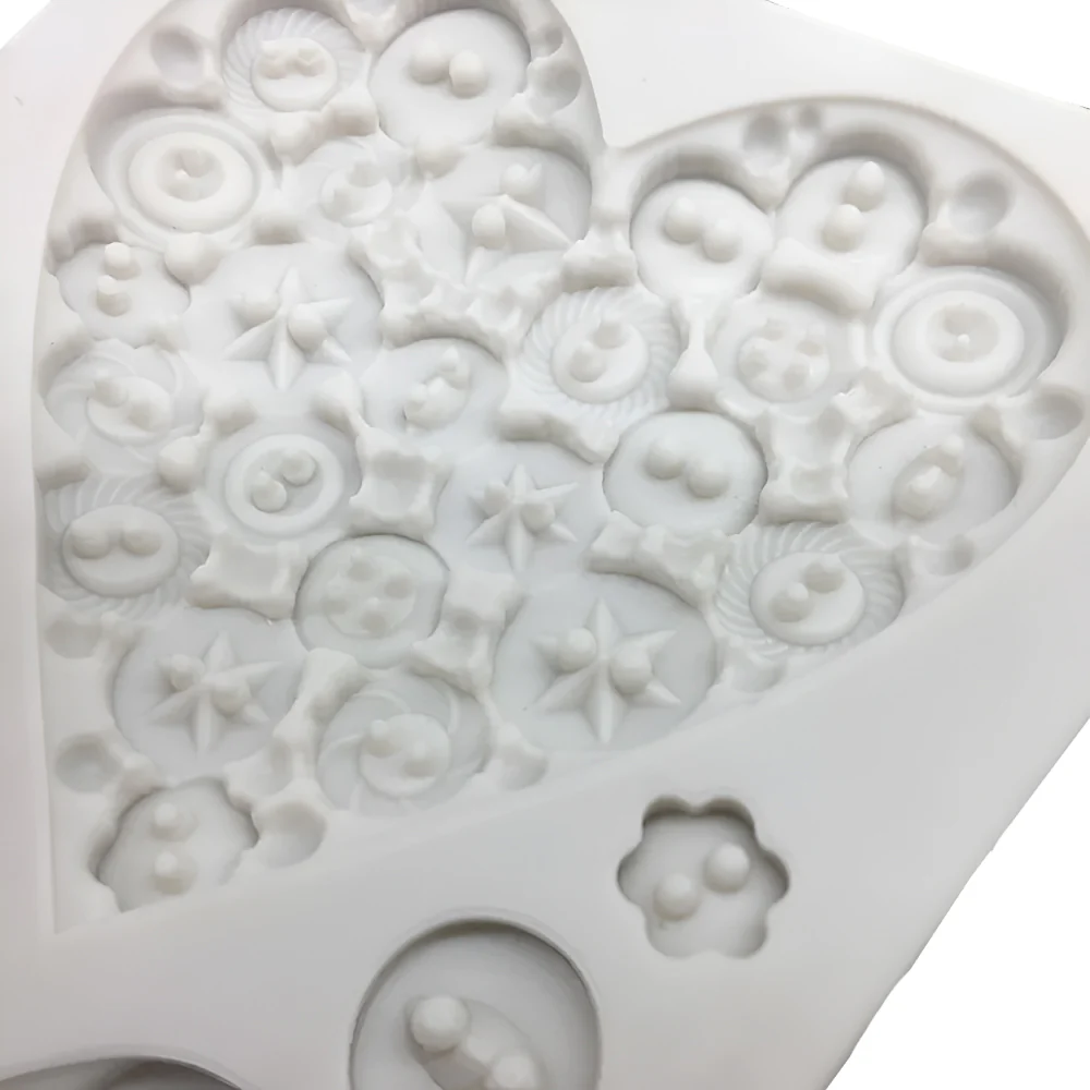 Molde de Silicona Molde Corazón Detalle - Image 3