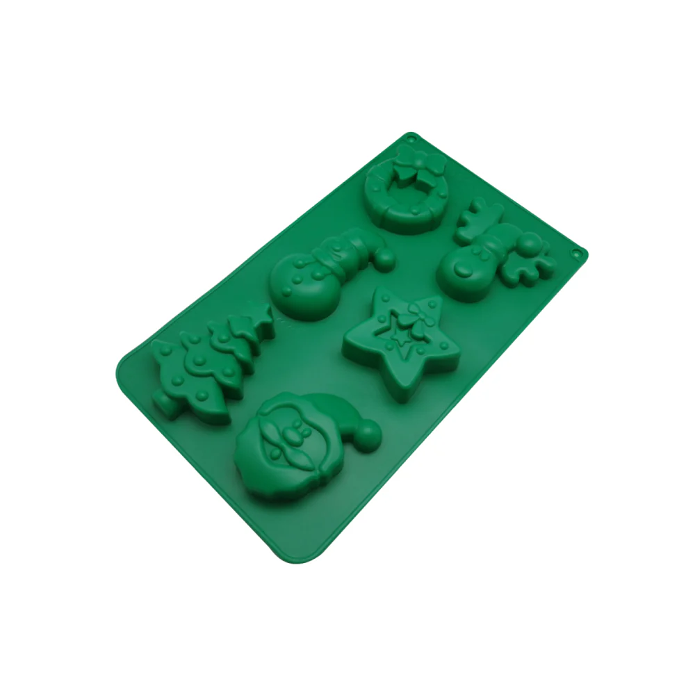 Molde de Silicona Navideño X 6 Cavidades