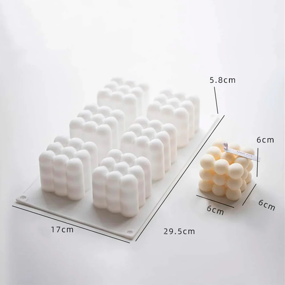 Molde de Silicona Cubos Burbuja X 6 Cavidades - Image 4