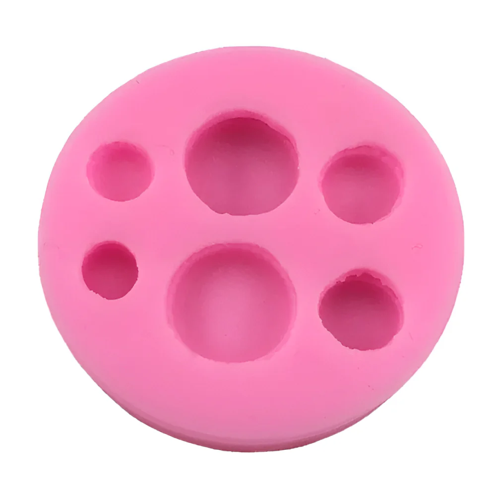 Molde de Silicona Redondo Macarons X 6 Cavidades - Image 3