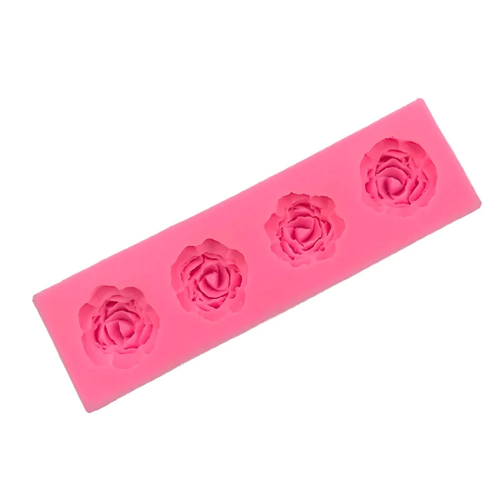 Molde de Silicona Rosas X 4 Cavidades - Image 2