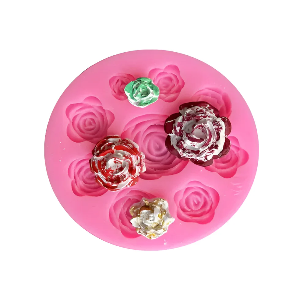 Molde de Silicona Rosas X 9 Cavidades - Image 3