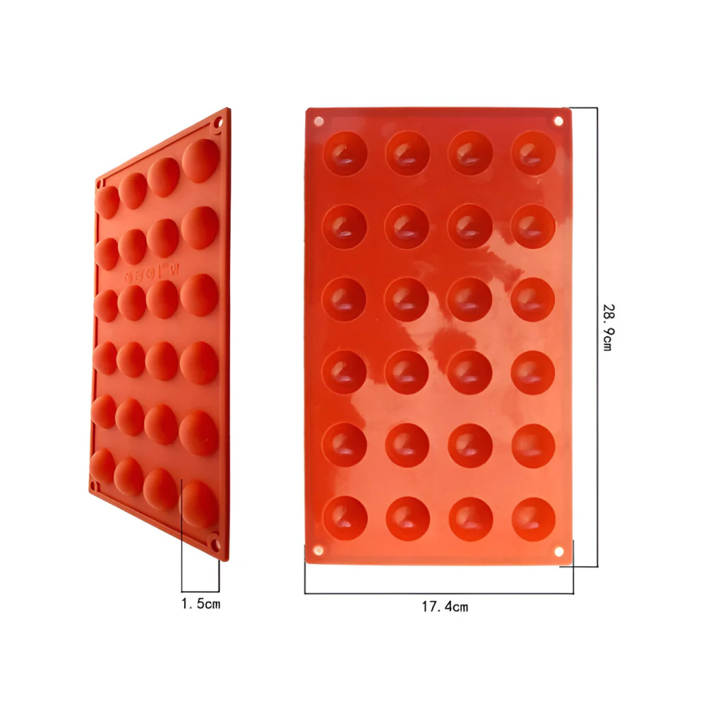 Molde de Silicona Semiesfera X 24 Cavidades - Image 3
