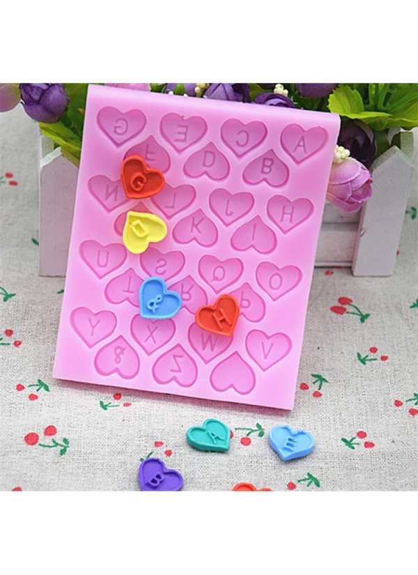 Moldes De Silicona De Corazones Con Letras - Image 2