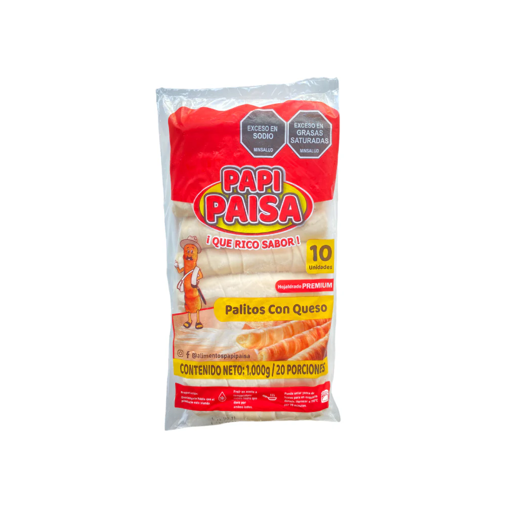 Palito de Queso PAPI PAISA por 10 unds.