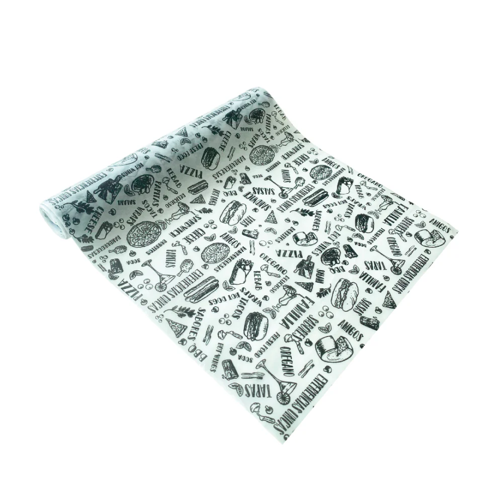 Papel Parafinado Figuras Negro 10 Metros