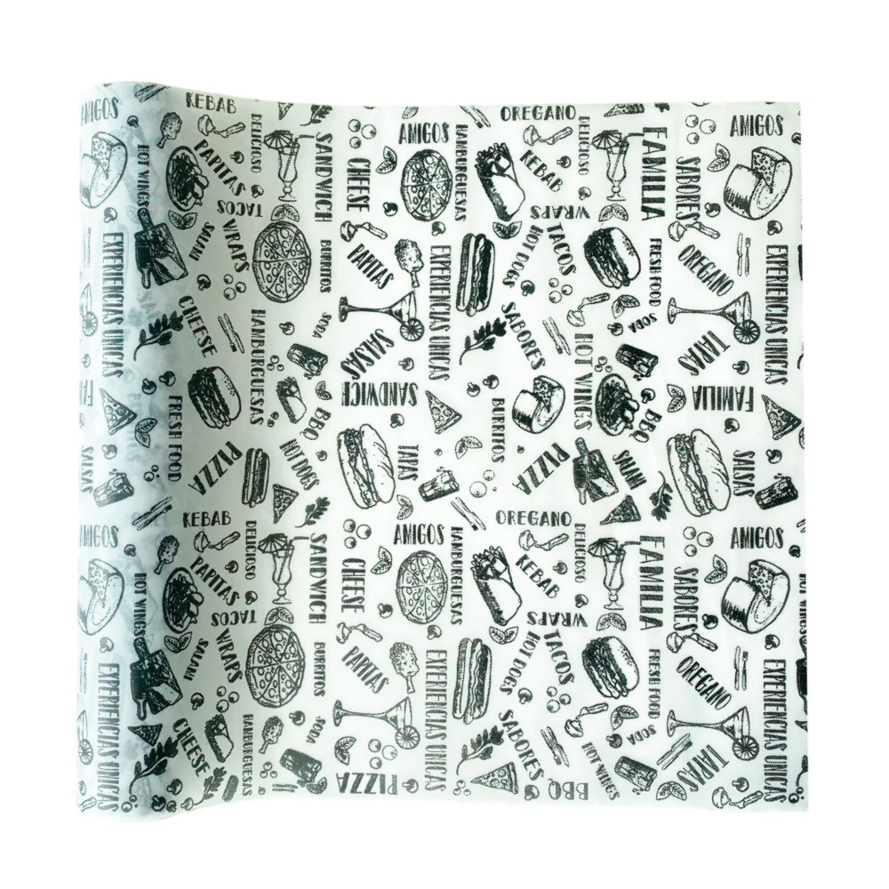 Papel Parafinado Figuras Negro 50 Metros - Image 2