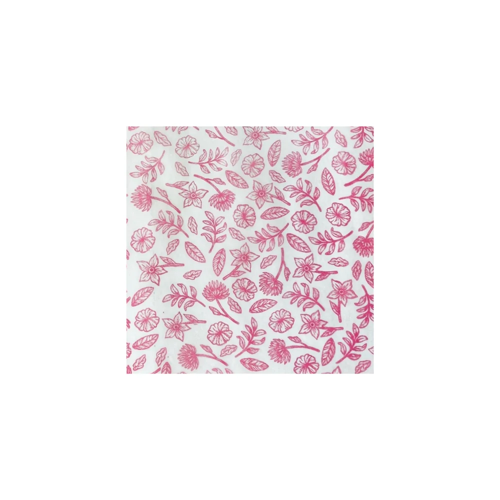 Parafinado Flores Rosado 15 cm x 15 cm Selva Negra 100 Unidades
