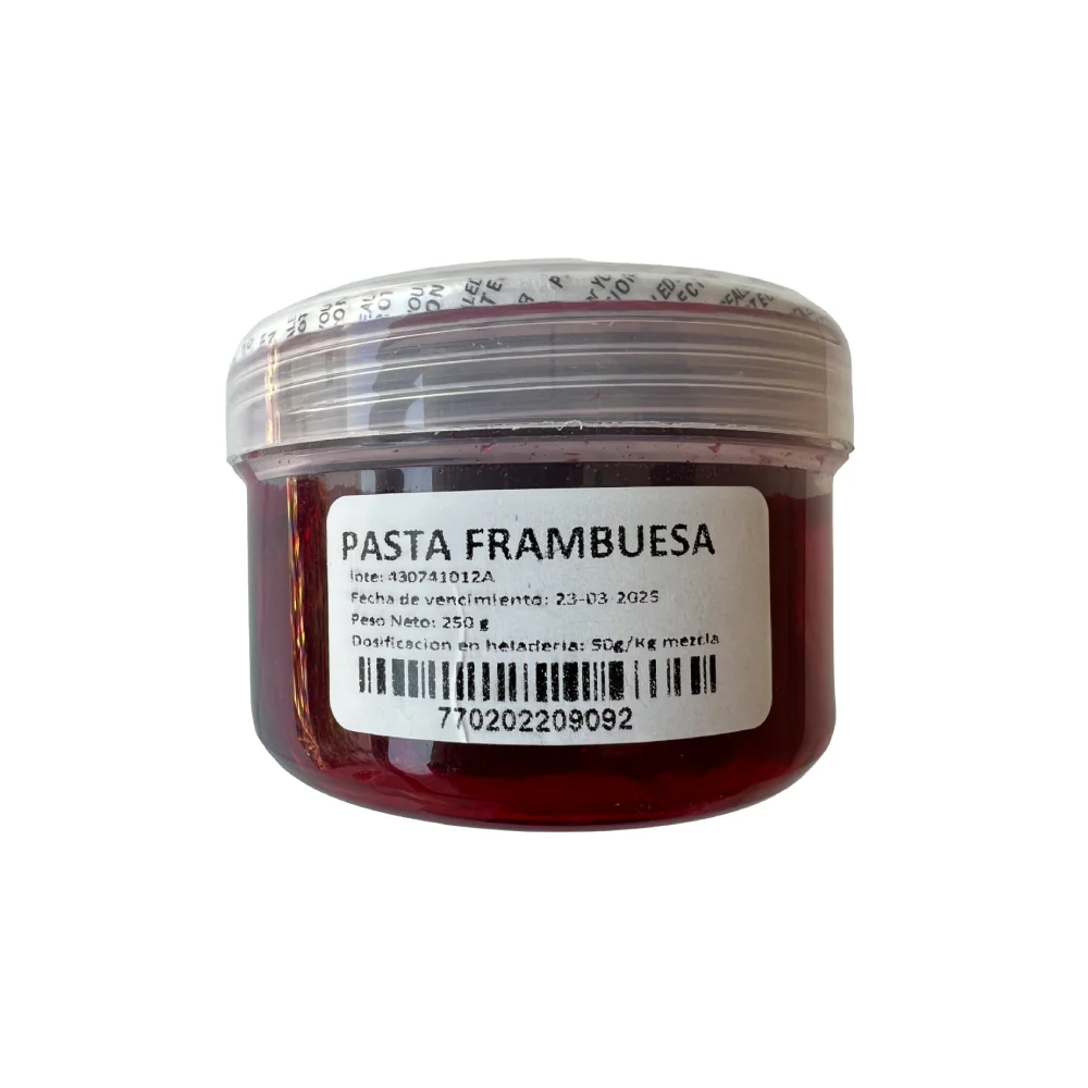 Pasta Frambuesa 250 gr. PreGel