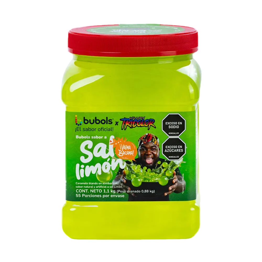 Perlas Explosivas Sabor a Sal y Limón Bubols 1.100 Gr