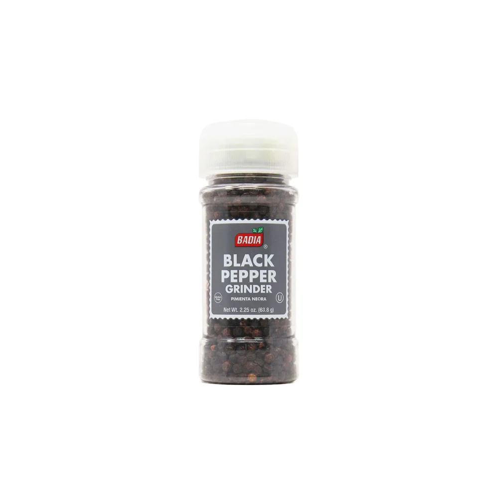Pimienta negra con molino BADIA 63.78 gr.