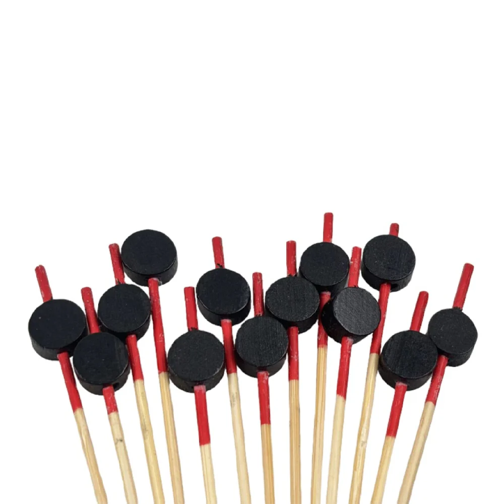 Pincho Bambú Perla Plana Negra 12 cm Selva Negra 100 Unidades - Image 5