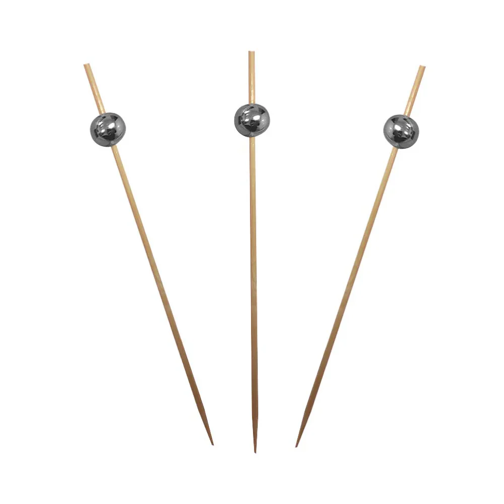 Pincho Perla Plateado 12 Cm x 100 Unds.