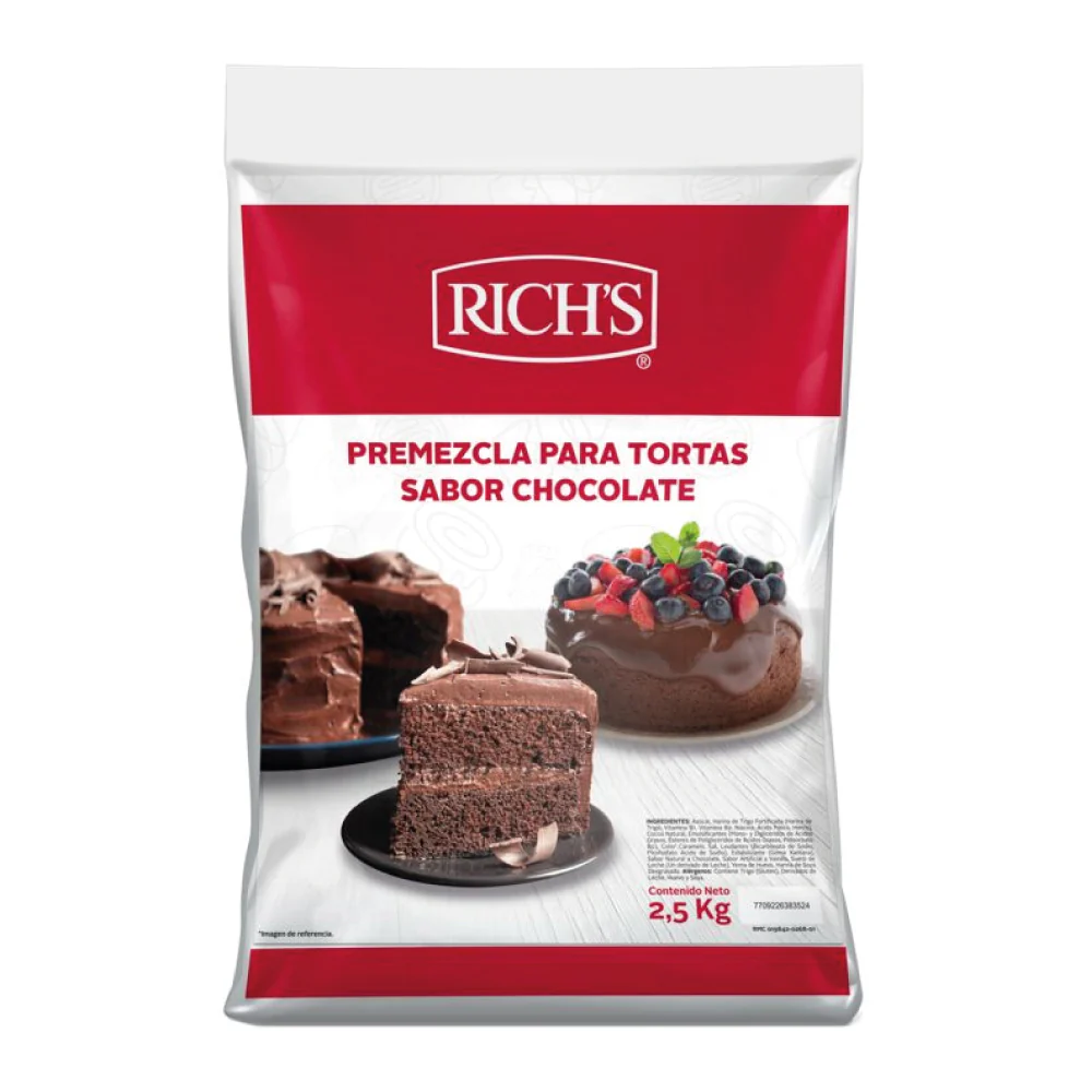 Premezcla torta de chocolate RICH´S 2.5 kg.