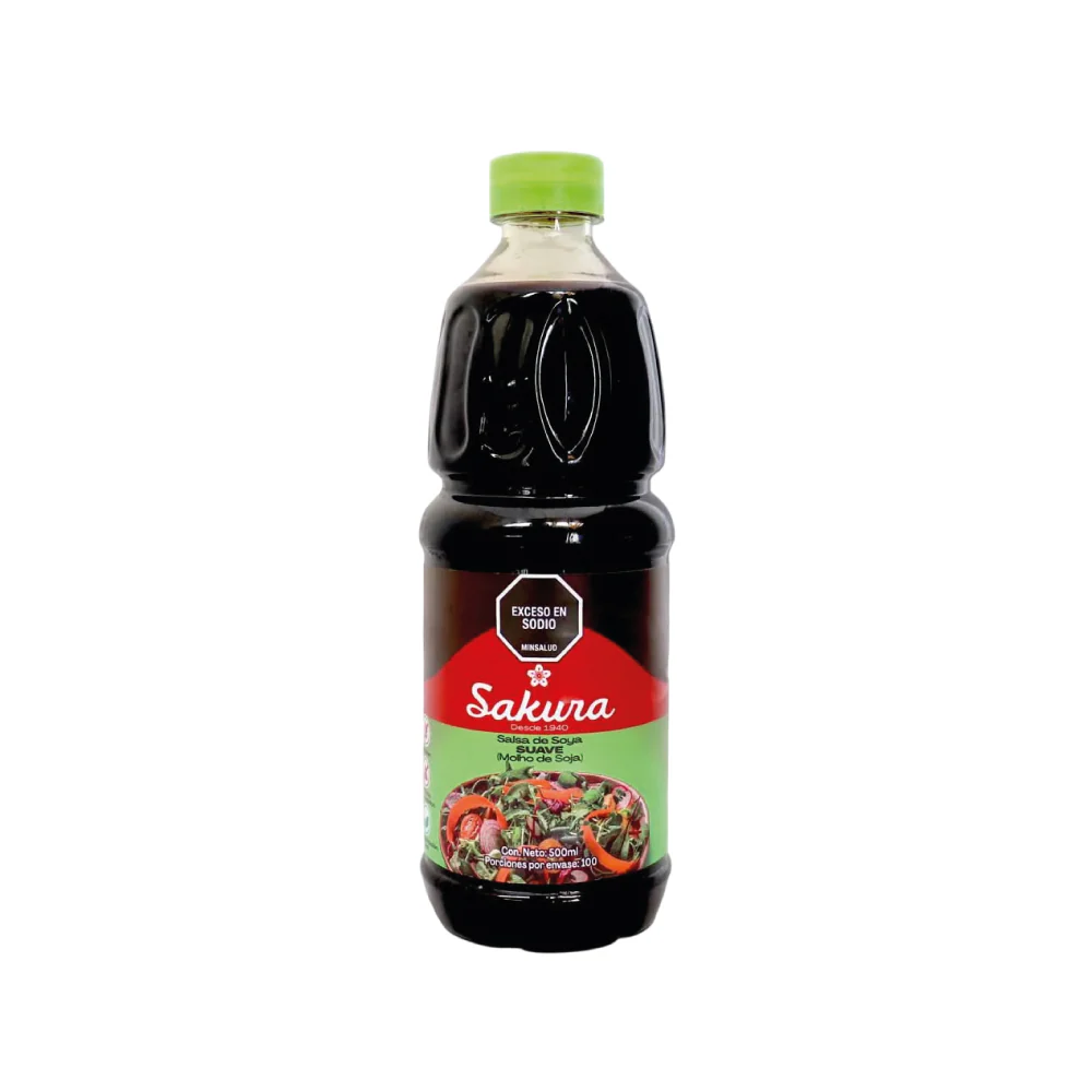 Salsa de soya light Sakura BEST CHOICE 500 ml.