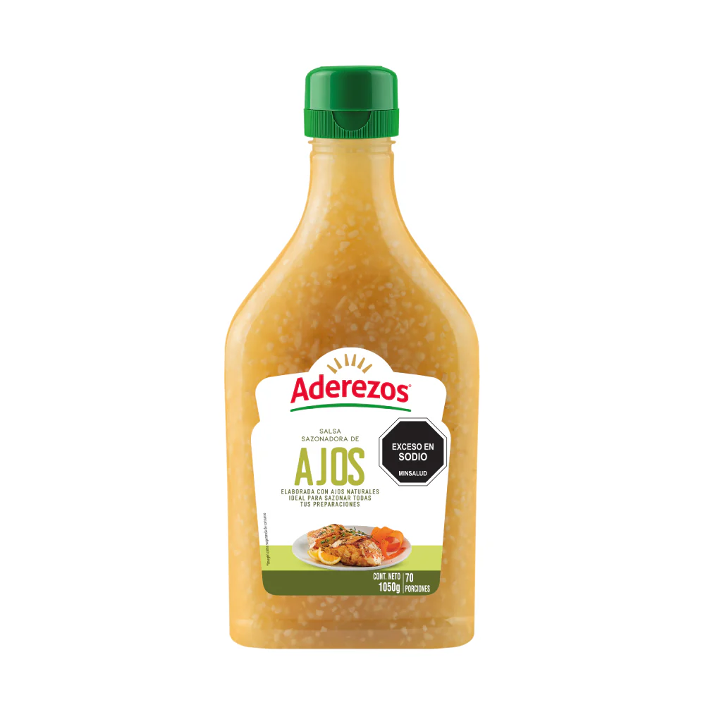 Salsa sazonadora de ajos Aderezos 1.050 gr