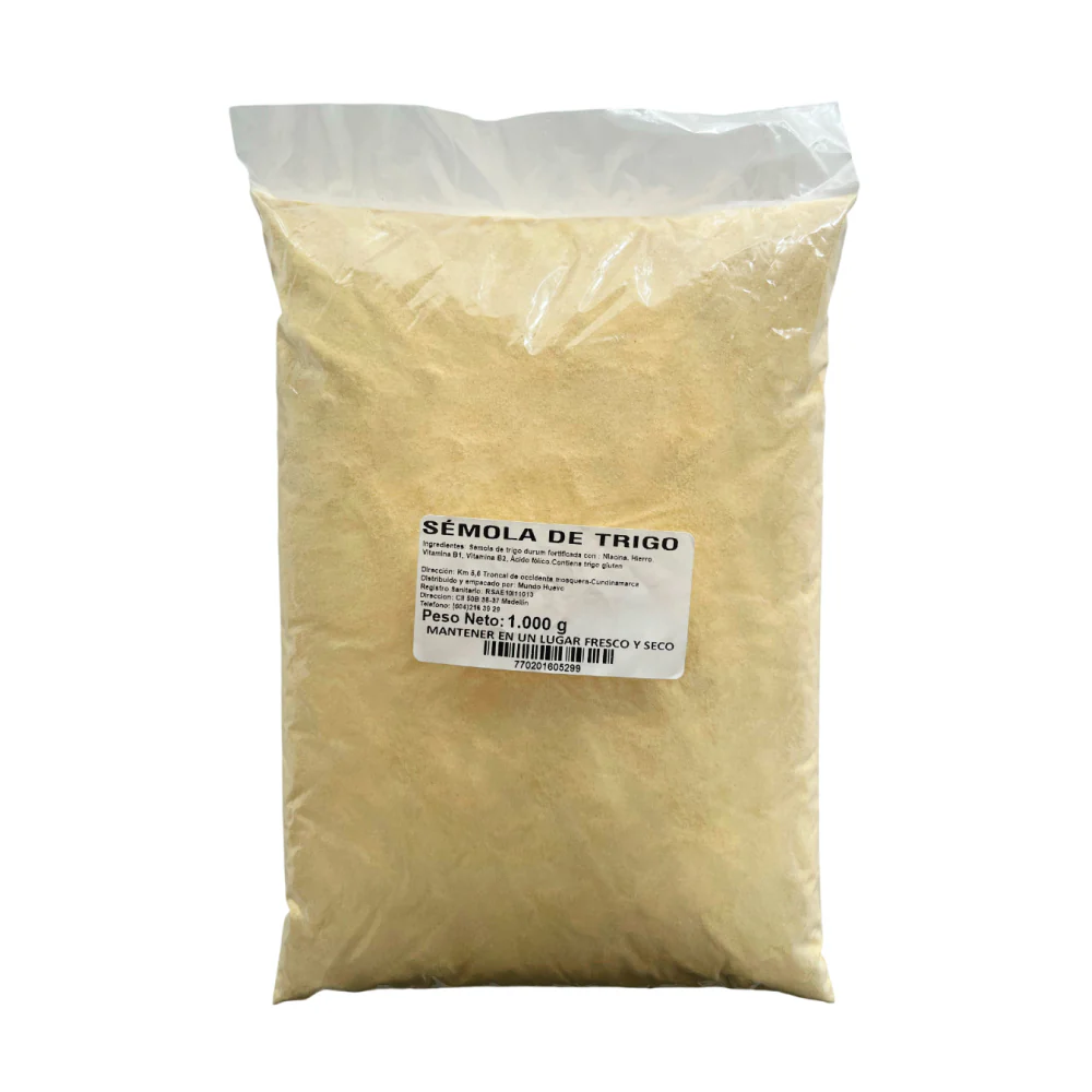 Semola de trigo para Pasta 1 kg. Mundo Huevo