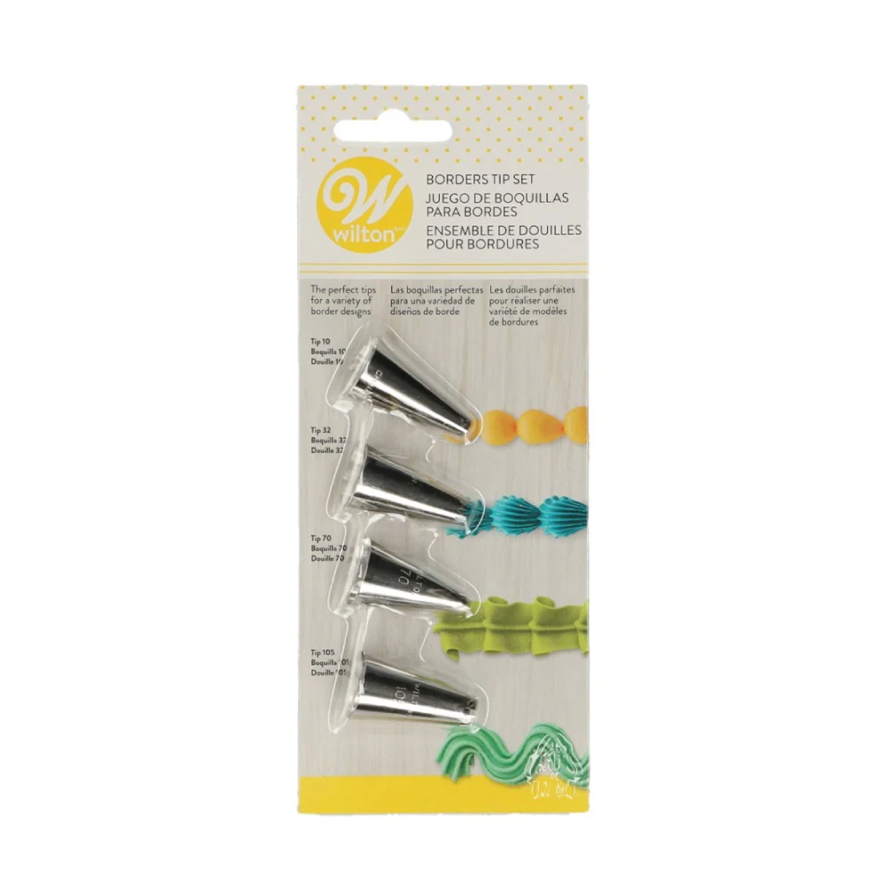 Set Boquilla Borde X 4 Unds. Wilton