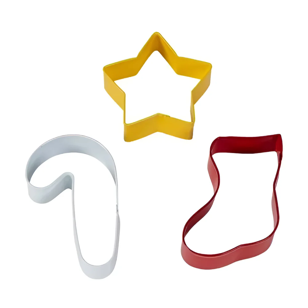 Set Cortadores Navideños Estrella, Bota Navideña, Bastón de Caramelo X 3 Unds. Wilton - Image 2