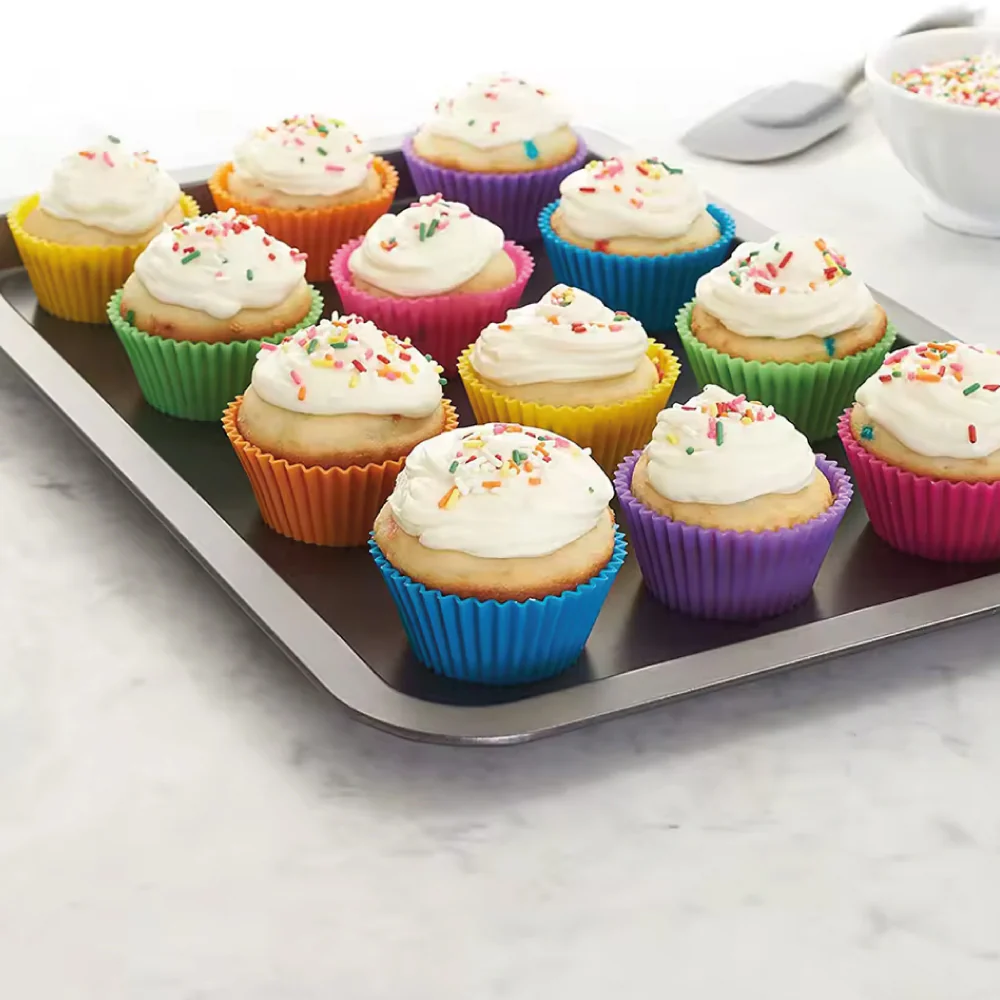 Set Moldes Silicona Cupcake Individual 12 Unidades - Image 2