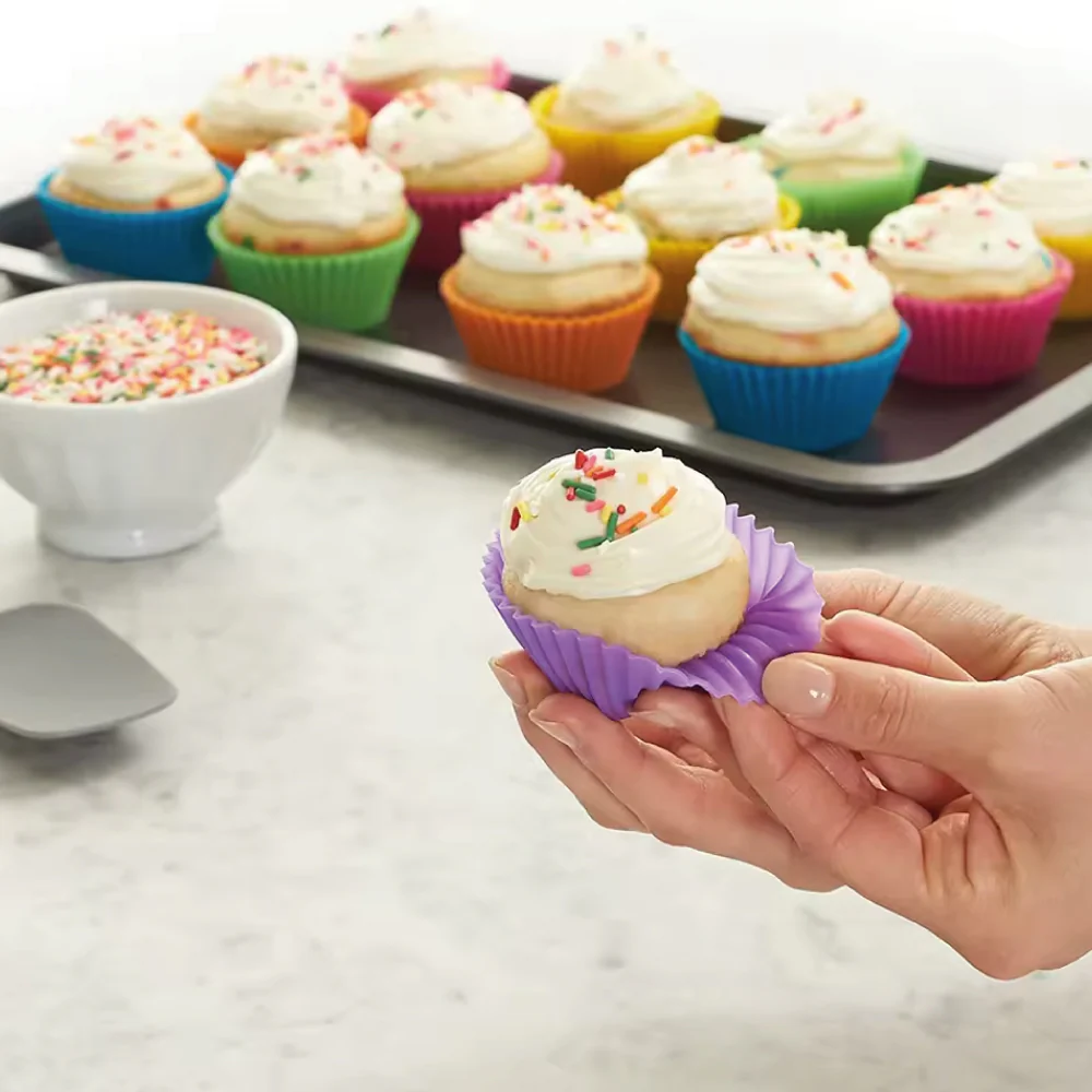 Set Moldes Silicona Cupcake Individual 12 Unidades - Image 5