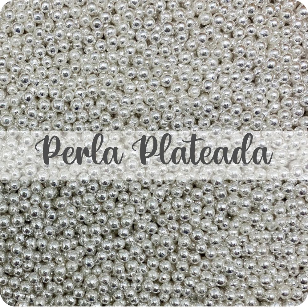 Sprinkles Perla Plateada 2 mm x 50 Gr