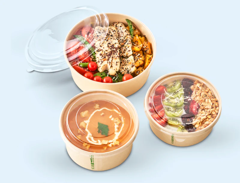Tapa Cristal Contenedor Bowl Bamboo 750/1000 CC X 50 Unds. Darnel - Image 2