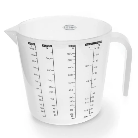 Taza Plástica Medidora 1 Litro PRESS