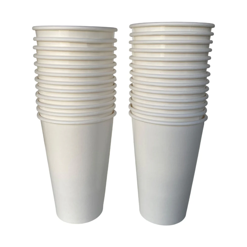 Vaso 12 Onzas Blanco Ecológico Gutvan 25 Unds - Image 2