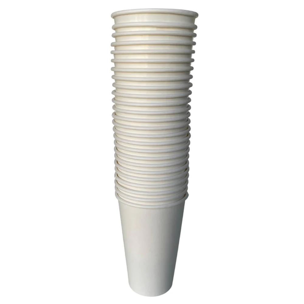 Vaso 12 Onzas Blanco Ecológico Gutvan 25 Unds - Image 3