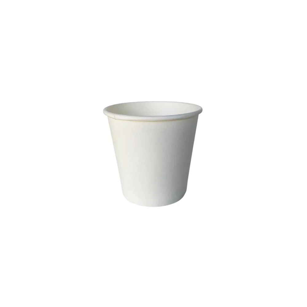 Vaso 6 Onzas Blanco Ecológico Gutvan 50 Unds