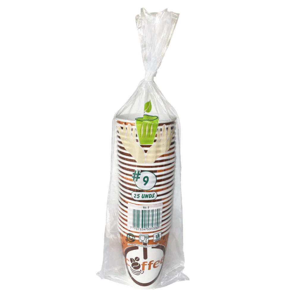 Vaso 9 Onzas Ecológico Gutvan 25 Unds - Image 5